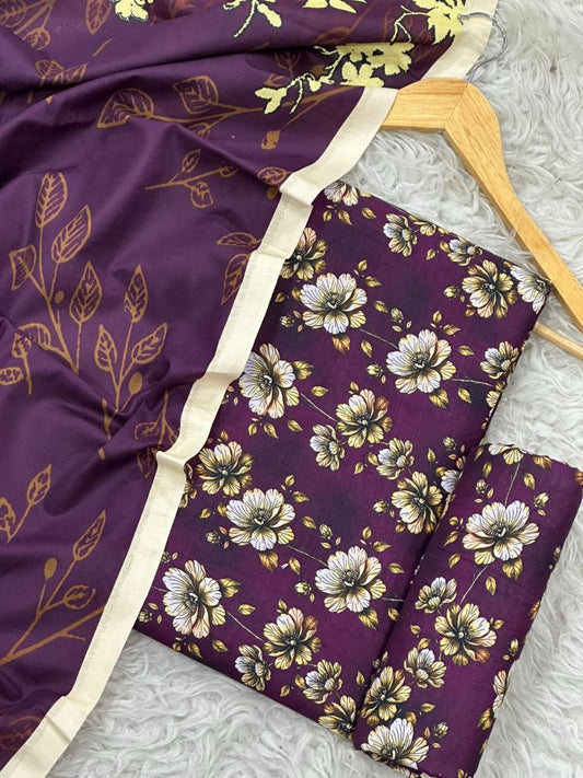 Alkaram 3 piece khadar (2602)
