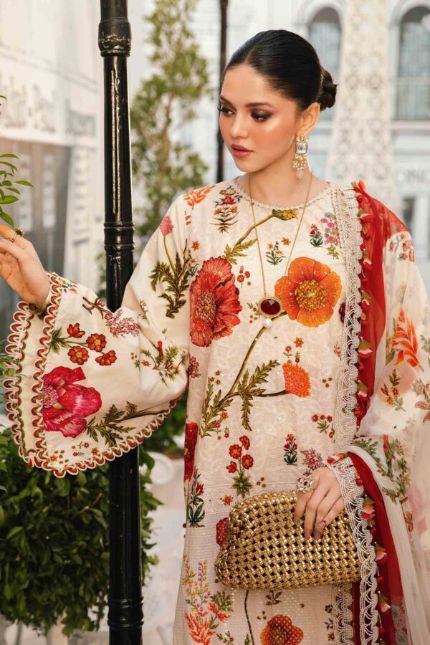Maria B Printed Lawn 3pcs (Z-2822-T)