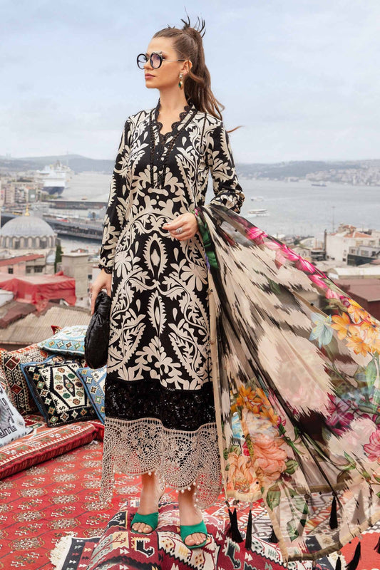 Maria B M Prints EmbroideredMPT-2307-B