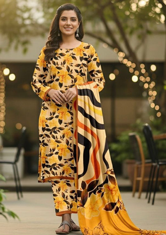 Alkaram 3 piece khadar (2610)