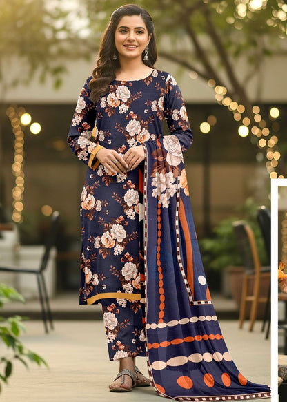 Alkaram 3 piece khadar (2604)