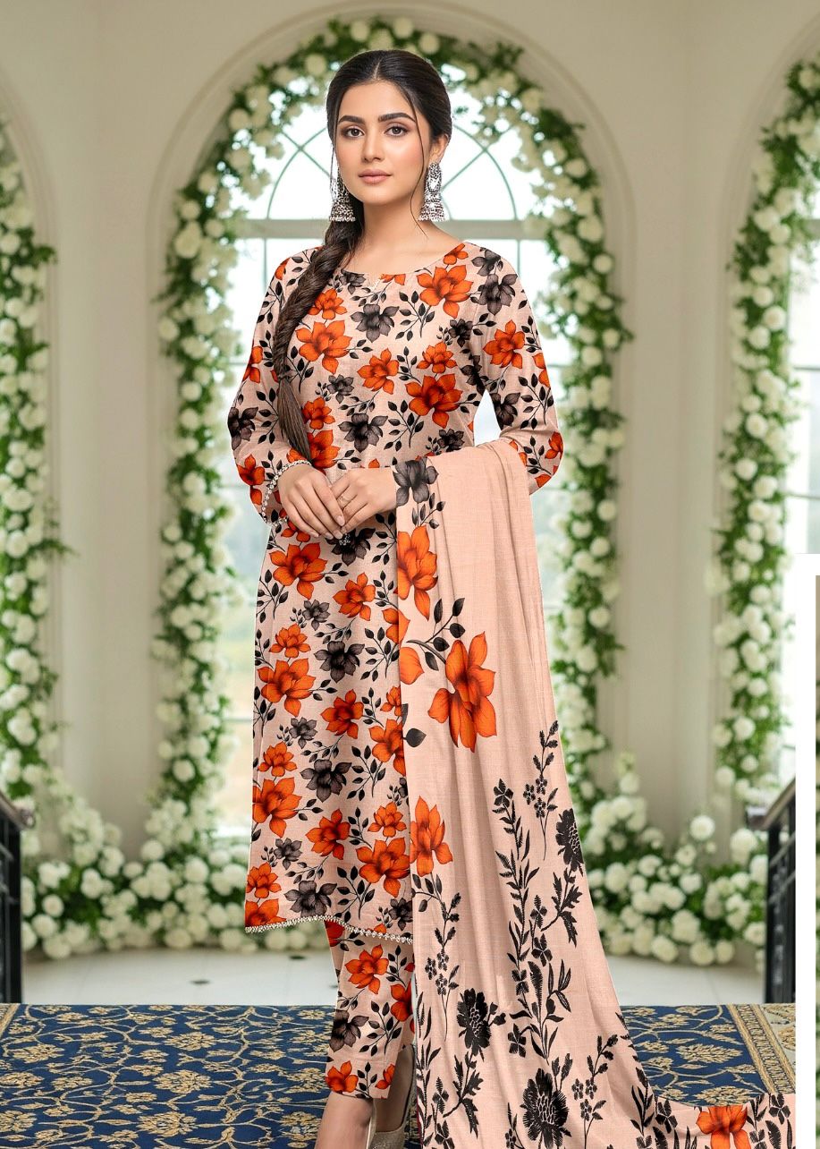 Alkaram 3 piece khadar (2609)