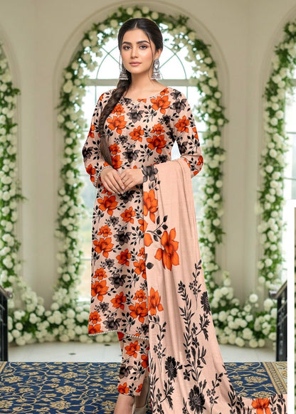 Alkaram 3 piece khadar (2609)