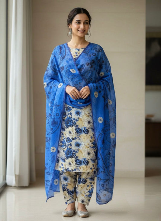 Alkaram 3 piece khadar (2605)