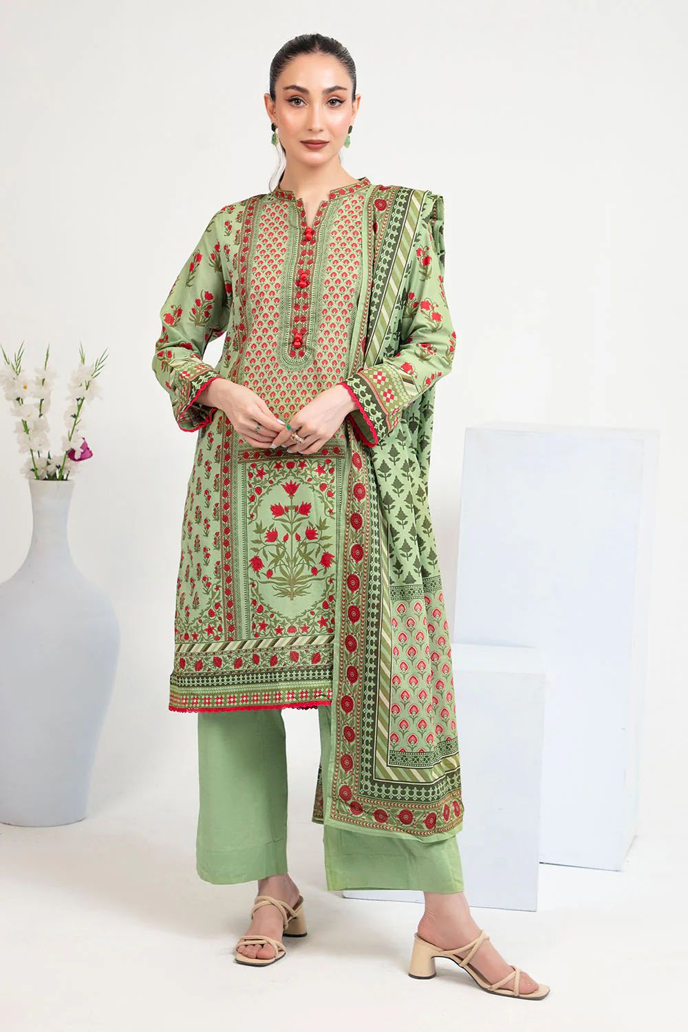 Gulahmed Lawn 3 Pcs Unstitched Z-2458-T