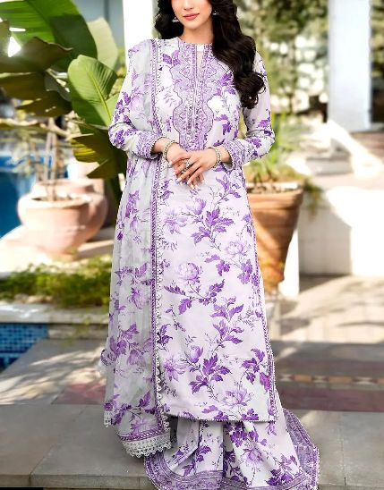 Aneels Printed Lawn  3pcs (Z-2834-T)