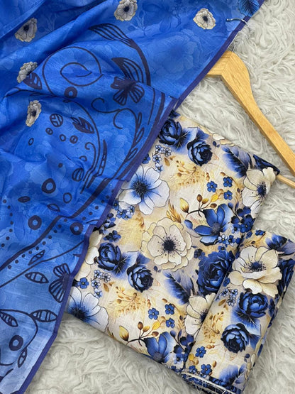 Alkaram 3 piece khadar (2605)