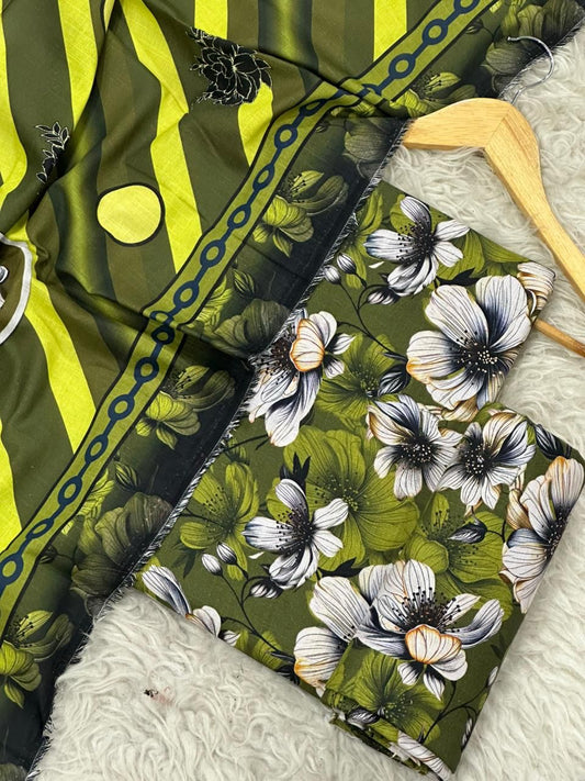 Alkaram 3 piece khadar (2607)